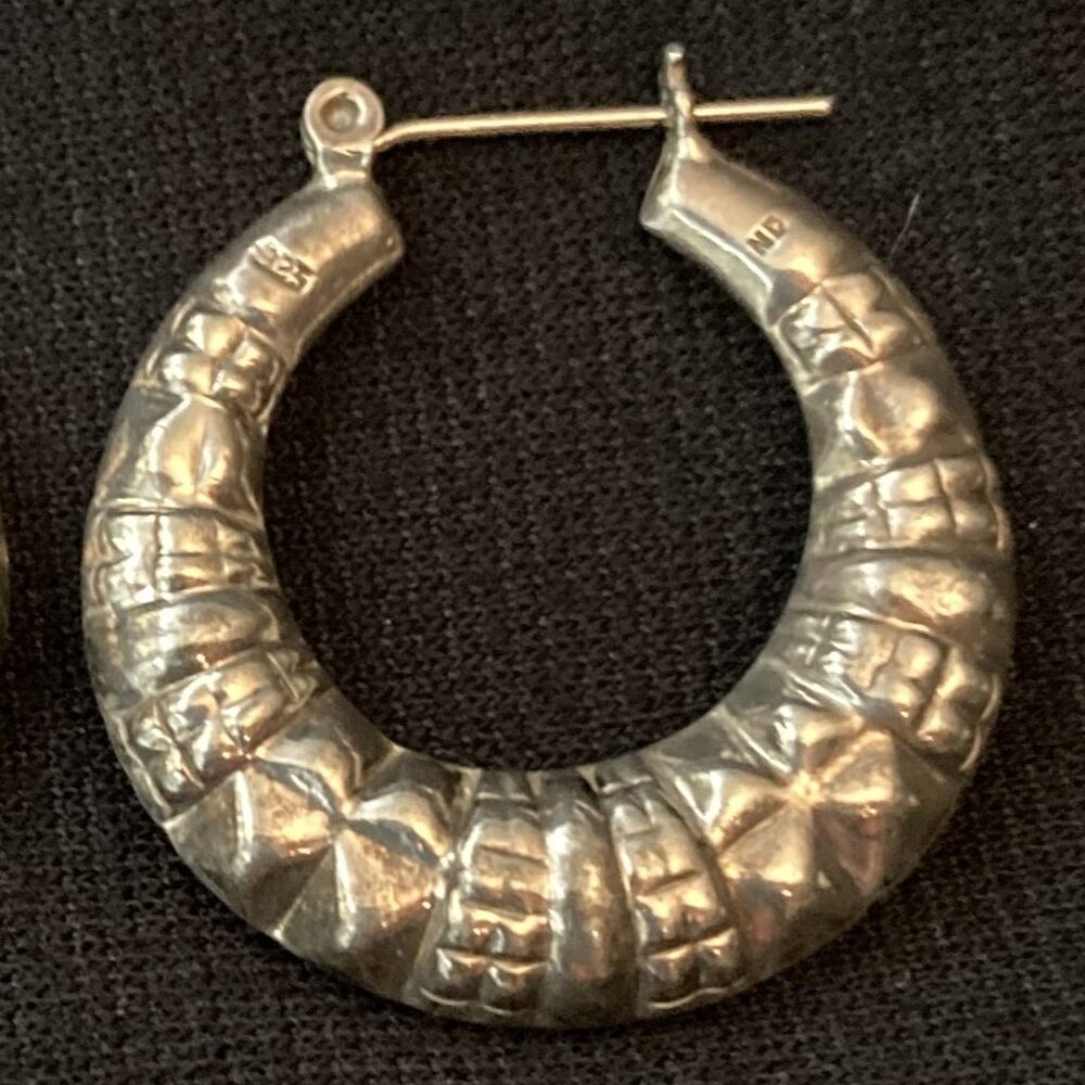 Sterling Hoop Earrings
